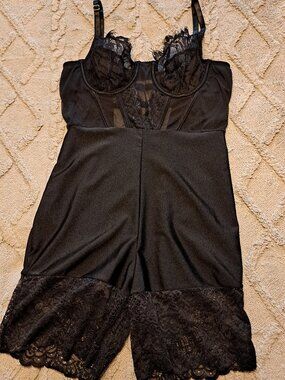 ARIA Black Lace Bodysuit